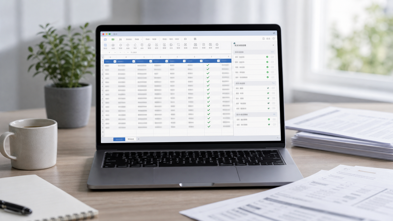 发票整理结果导出 Excel 后人工复核